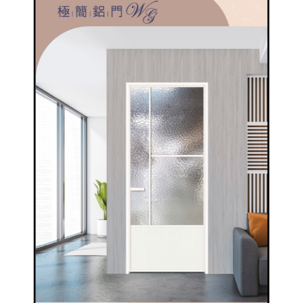 玻璃鋁門系列-WG白框系列